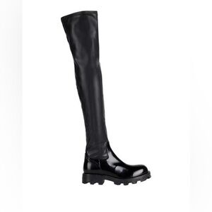 Diesel D-Hammer HCH Y03081-P0220-T8013 Womens Black Over The Knee Boots